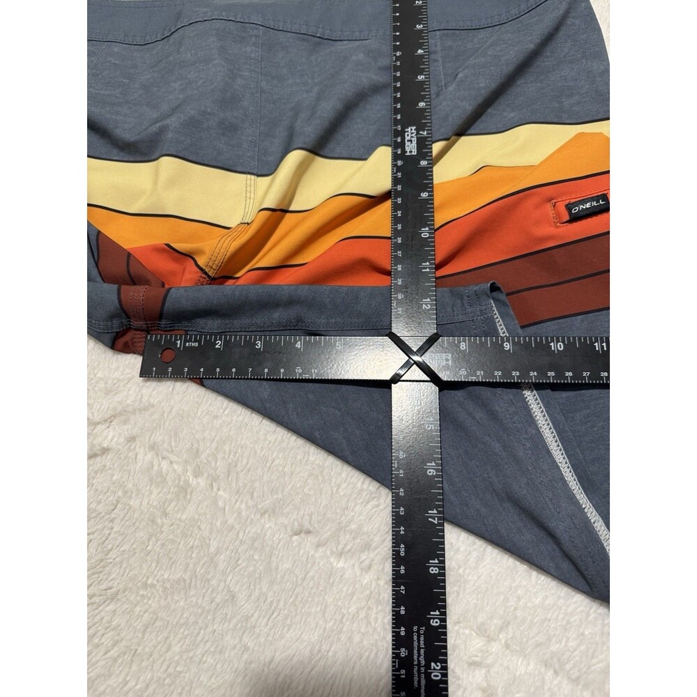 O'Neill Hyperfreak Boardshorts Swim Trunks Men  Size 38 Multi-Color Surf Beach ! - Picture 6 of 10